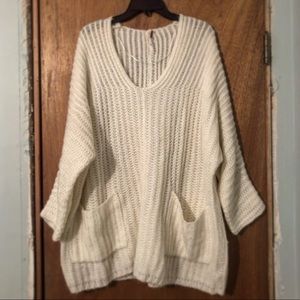 NWOT Free People Short Sleeve Sweater